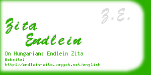 zita endlein business card